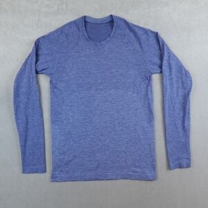 Lululemon Shirt Mens Performance Long Sleeved Blue Size XS Vent Tech